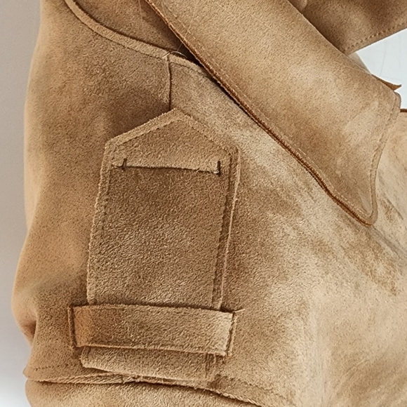 FOREVER 21 TRENCH COAT SUEDE MEDIUM - Picture 12 of 13